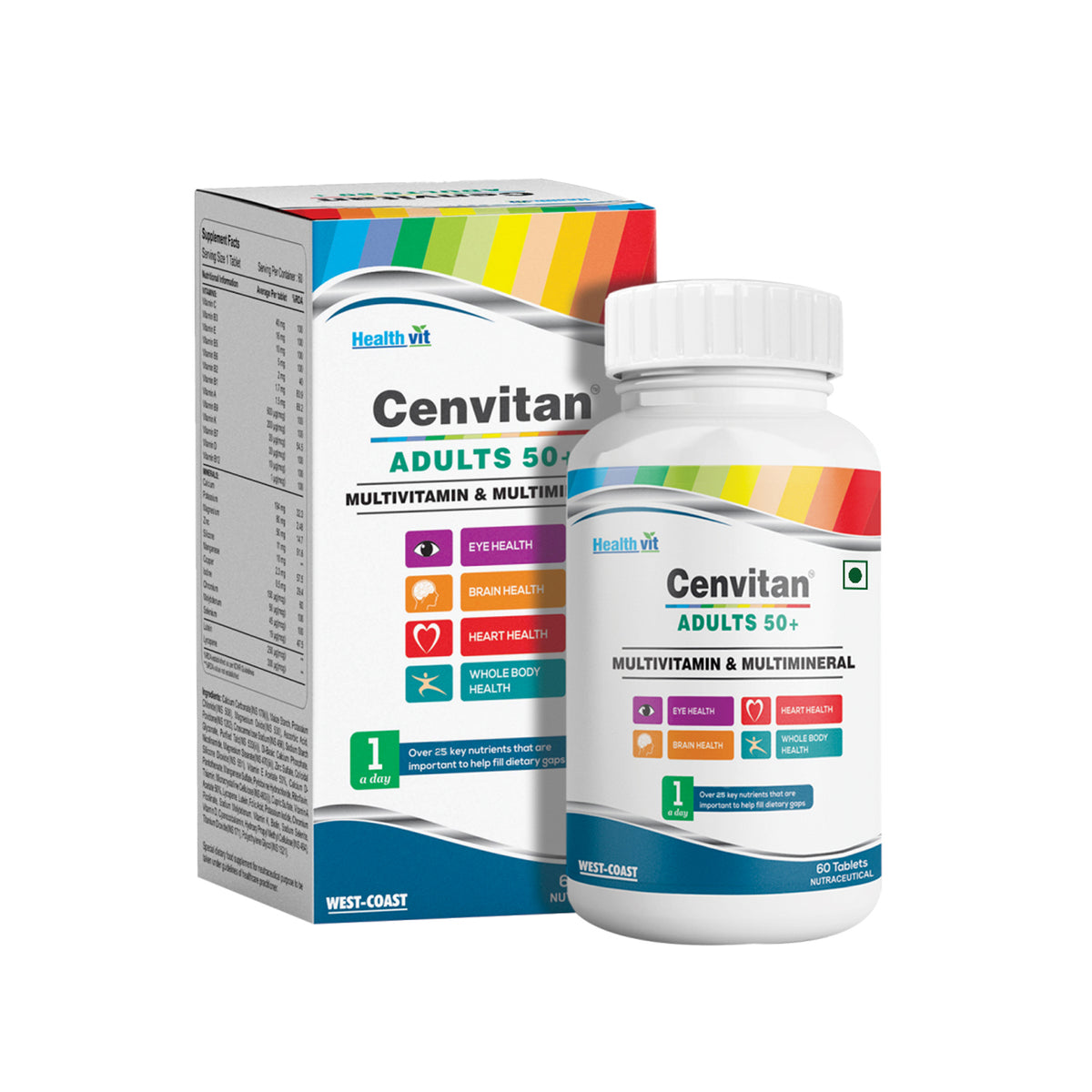 Healthvit Cenvitan Adults 50 + (Multivitamin & Multimineral)
